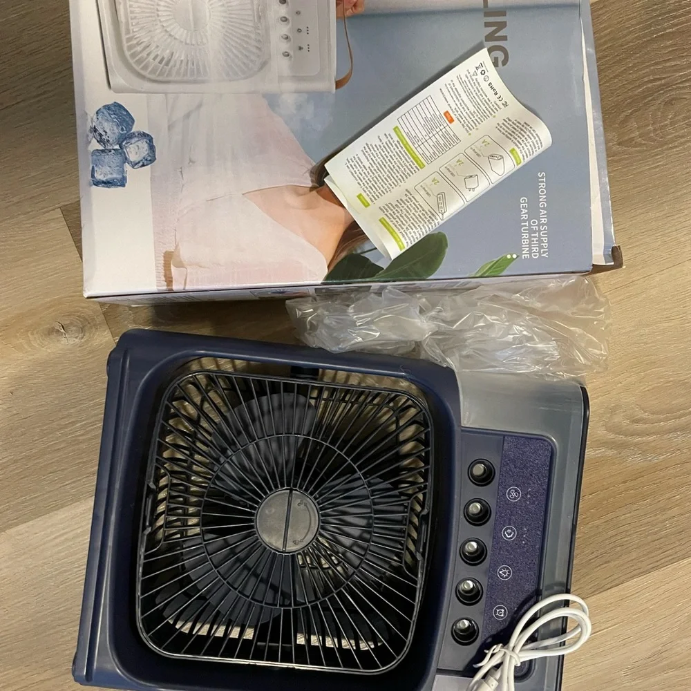 White Mini Cooling Fan